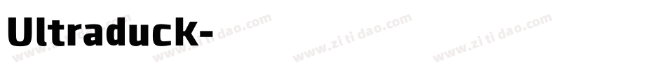 Ultraduck字体转换