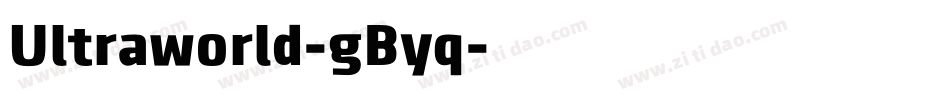 Ultraworld-gByq字体转换