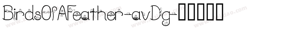 BirdsOfAFeather-avDg字体转换