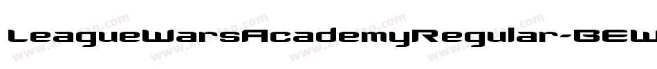 LeagueWarsAcademyRegular-BEWB字体转换