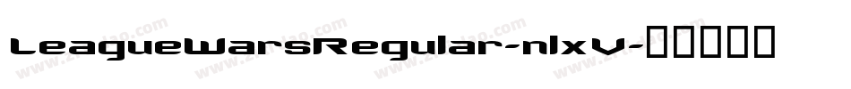 LeagueWarsRegular-nlxV字体转换