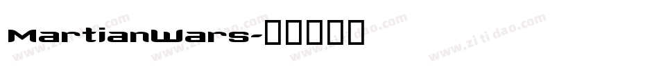 MartianWars字体转换