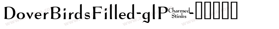 DoverBirdsFilled-glPY字体转换