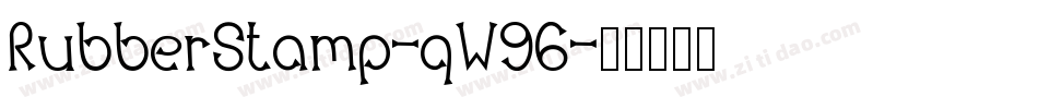 RubberStamp-qW96字体转换