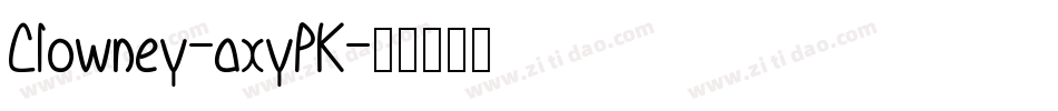 Clowney-axyPK字体转换
