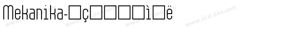 Mekanika字体转换