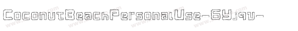 CoconutBeachPersonalUse-6Yjqv字体转换