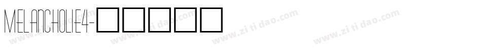 Melancholie4字体转换
