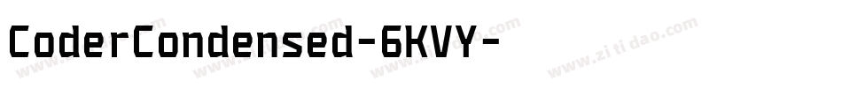 CoderCondensed-6KVY字体转换