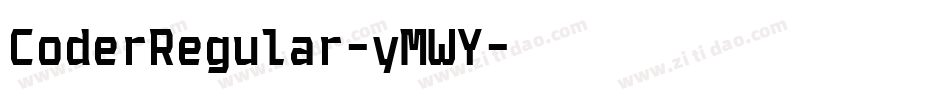 CoderRegular-yMWY字体转换