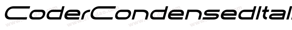 CoderCondensedItalic-5Mq8字体转换