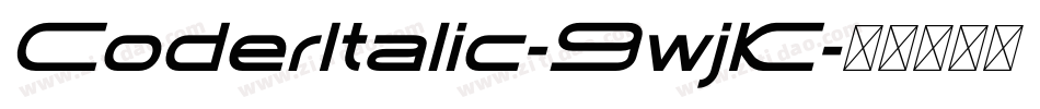 CoderItalic-9wjK字体转换