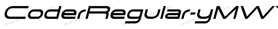 CoderRegular-yMWY字体转换
