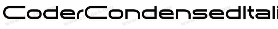CoderCondensedItalic-5Mq8字体转换