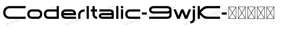 CoderItalic-9wjK字体转换