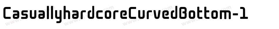 CasuallyhardcoreCurvedBottom-19yg字体转换