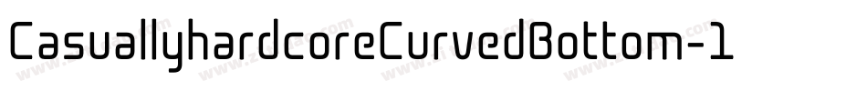 CasuallyhardcoreCurvedBottom-19yg字体转换