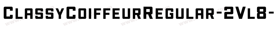 ClassyCoiffeurRegular-2Vl8字体转换
