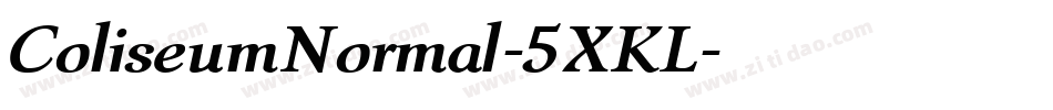 ColiseumNormal-5XKL字体转换