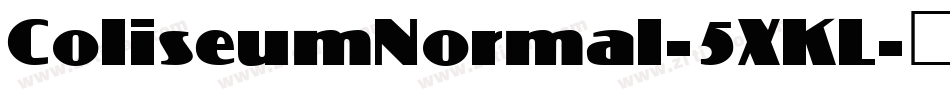 ColiseumNormal-5XKL字体转换