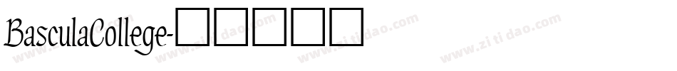 BasculaCollege字体转换
