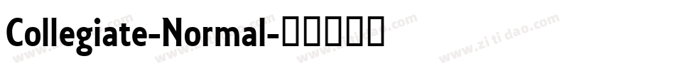 Collegiate-Normal字体转换