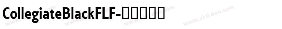 CollegiateBlackFLF字体转换