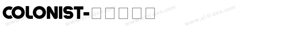 COLONIST字体转换