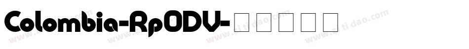 Colombia-Rp0DV字体转换