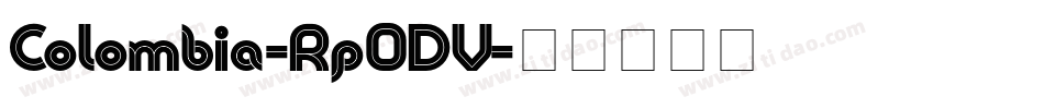 Colombia-Rp0DV字体转换