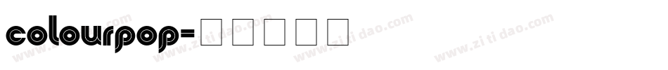 colourpop字体转换