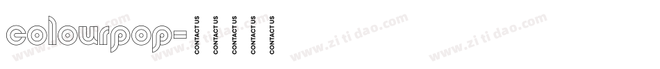 colourpop字体转换