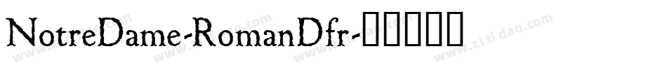 NotreDame-RomanDfr字体转换
