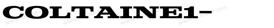 Coltaine1字体转换