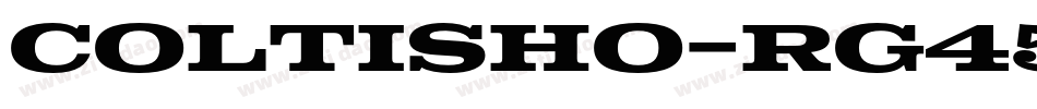 Coltisho-rg459字体转换
