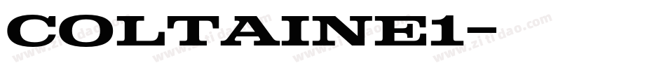 Coltaine1字体转换