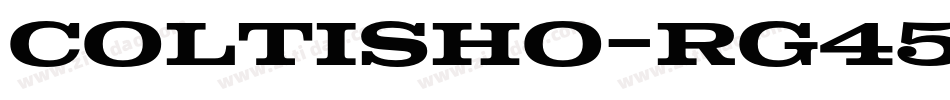 Coltisho-rg459字体转换