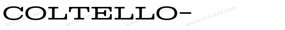 Coltello字体转换