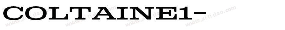 Coltaine1字体转换