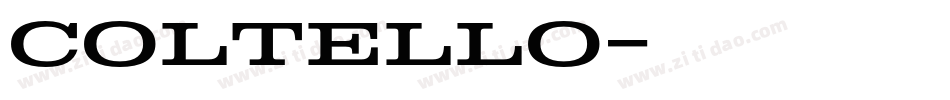 Coltello字体转换