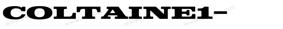 Coltaine1字体转换