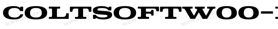 ColtSoftW00-Black字体转换