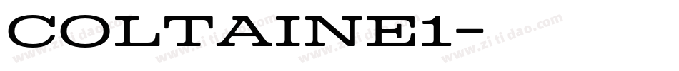 Coltaine1字体转换