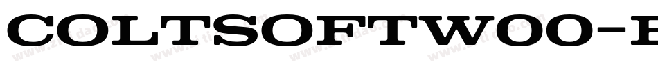 ColtSoftW00-Black字体转换