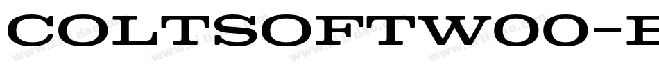 ColtSoftW00-Black字体转换
