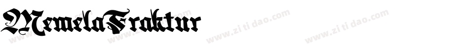 MemelaFraktur字体转换