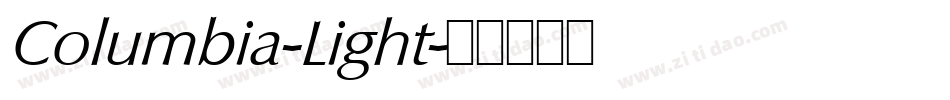 Columbia-Light字体转换