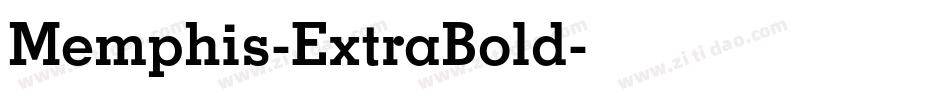 Memphis-ExtraBold字体转换