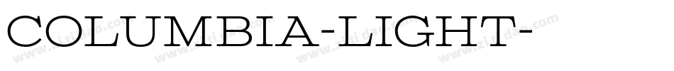 Columbia-Light字体转换