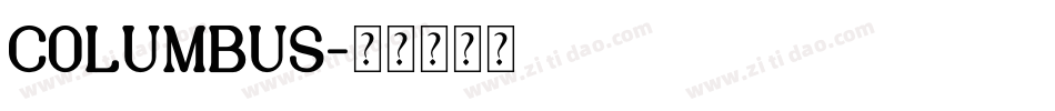 Columbus字体转换